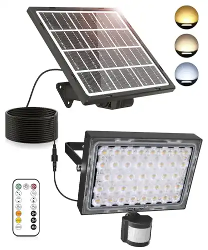 Solarleuchte mit Bewegungsmelder CLY Solarlampe 60 LED