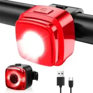 Fahrradbeleuchtung USB Antimi Fahrradlicht Led Set 2 Licht-Modi