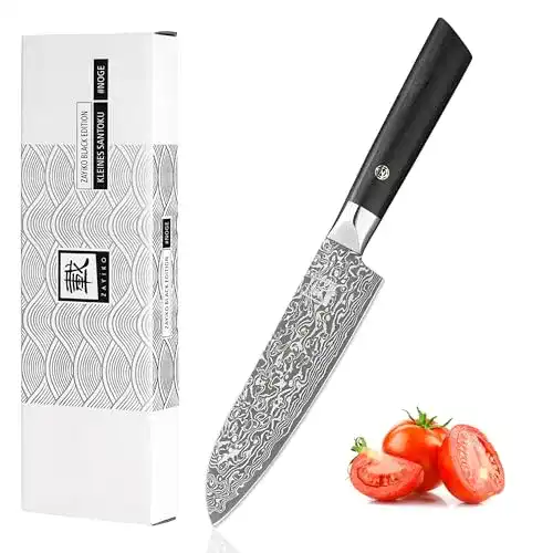 Santoku-Damastmesser zayiko Black Edition kleines Santoku