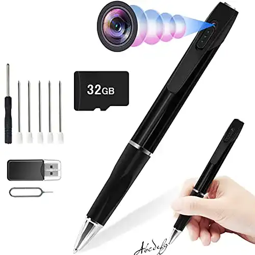 Kugelschreiber-Kamera cyi Mini Kamera, 32GB Stift Kamera