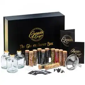 Gin-Set GOWA ORIGIN Exklusives DIY Gin Set, 140-seitige Gin Bibel