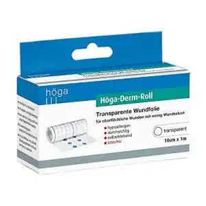 Duschpflaster Höga -Pharm transparente Wundfolie, 10 cm x 1 m