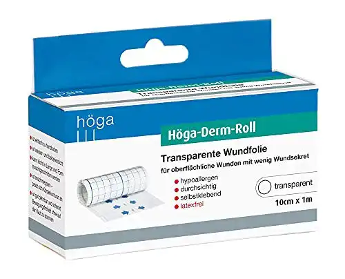 Duschpflaster Höga -Pharm transparente Wundfolie, 10 cm x 1 m