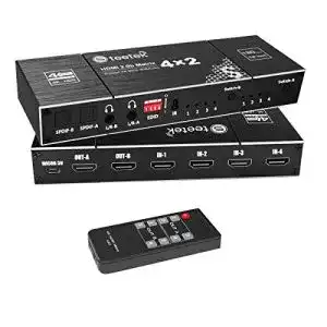 HDMI-Matrix Steetek HDMI Matrix 4X2 Switch, 4K @ 60 Hz, RGB