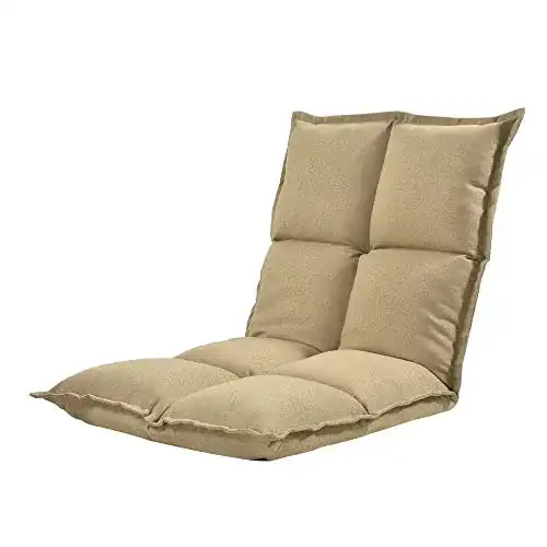 Bodenstuhl [en.casa] Verstellbare Klappliege 5-stufig Polyester