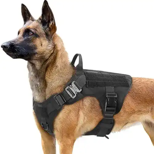 Taktisches Hundegeschirr rabbitgoo für Große Hunde mit Griff