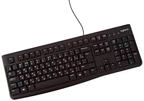 Russische Tastatur Logitech K120 Kabelgebunden Business Tastatur