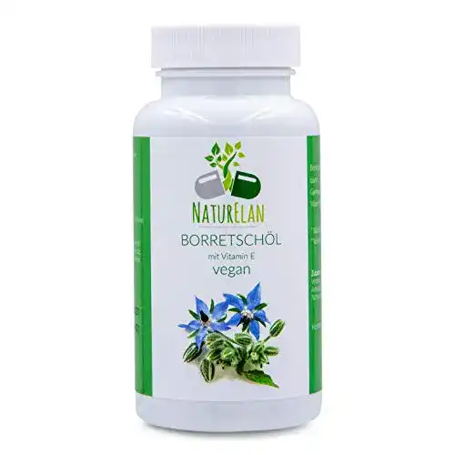 Borretschöl-Kapseln NaturElan, Borretschöl Vegan, 90 Kapseln