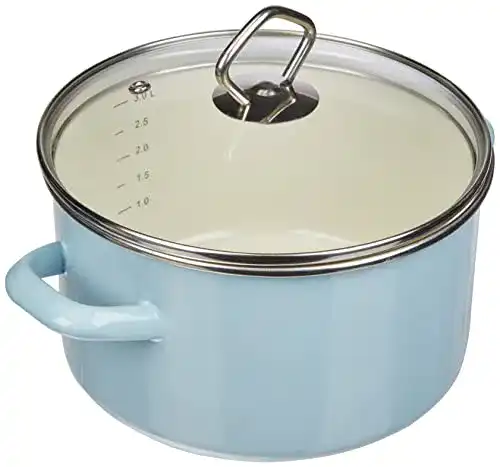 Krüger Töpfe Krüger KRÜGER Fleischtopf Sylt 20 cm, Emaille, blau