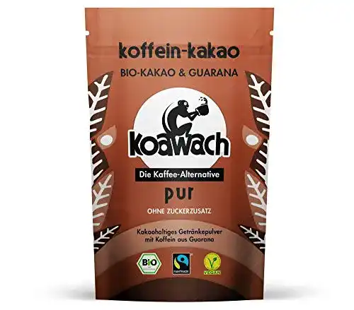 Koffein-Kakao koawach Bio Kakaopulver Pur, 100g
