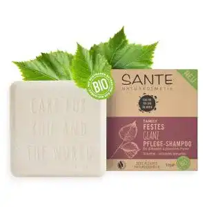 Haarseife Sante Naturkosmetik Festes Shampoo, Glanz-Pflege, 60 g