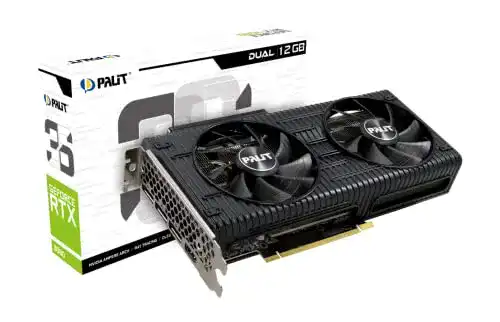 GeForce RTX 3050 Palit Dual Grafikkarte, 8GB, GDDR6, LHR, 3584 Core