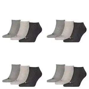 Herrensocken PUMA Unisex Sneaker Sportsocken 12 x Paket