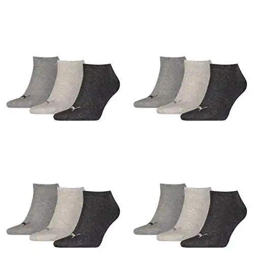 Herrensocken PUMA Unisex Sneaker Sportsocken 12 x Paket