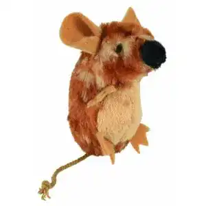 Spielmaus TRIXIE 4011905457857 Maus Plüsch mit Sound, 8 cm