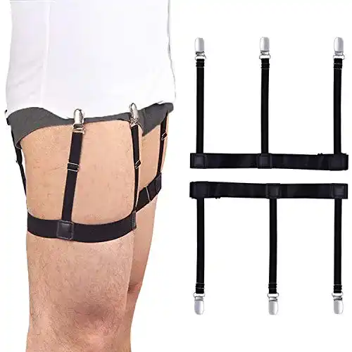 Hemdhalter ILLUVA Herren , Hosenträger,Elastisch Hemd-Halter