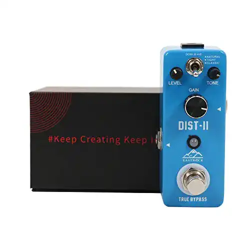 Distortion-Pedal EASTROCK Distortion Pedal für Gitarre & Bass