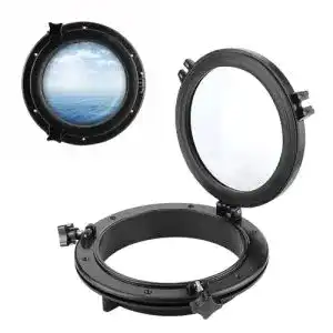 Bullauge GAESHOW 25.4CM Marine Runde schwarz Portlight Stalinit