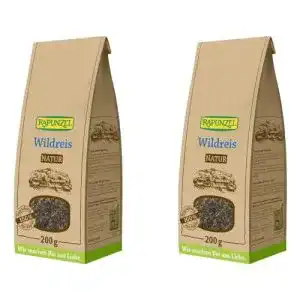 Wildreis Rapunzel Bio natur / Vollkorn, 2 x 200 gr