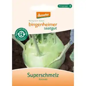 Kohlrabi-Samen Bingenheimer Saatgut, Kohlrabi weiß