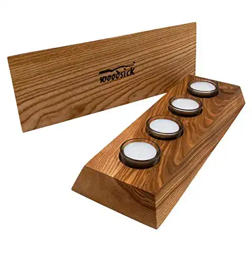 Adventskranz Holz Woodsick Teelichthalter Eschenholz