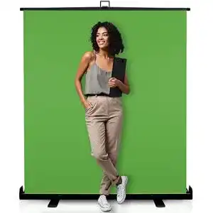 Green-Screen KHOMO GEAR mit Ständer extra groß 138 x 208 cm