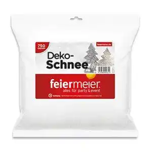 Kunstschnee feiermeier im Beutel 750g – funkelnd glitzernd Dekoschnee