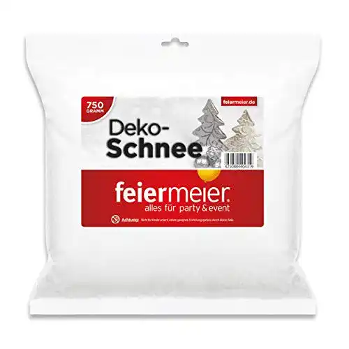 Kunstschnee feiermeier im Beutel 750g – funkelnd glitzernd Dekoschnee