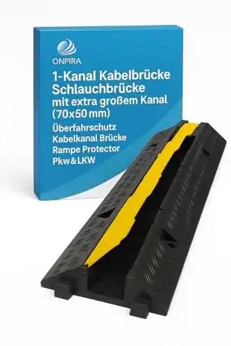 Kabelbrücke ONPIRA 1-Kanal Überfahrschutz Kabelkanal