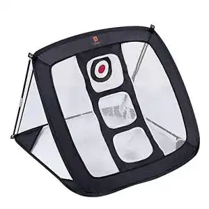 Golf-Übungsmatte cilycily Golf Chipping Net Flash Pop Up Pitching Net mit 3 Zielen zur Verbesserung der Genauigkeit Schlagnetz