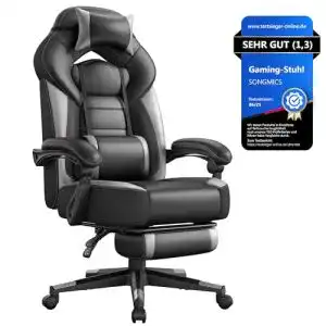 Songmics-Gaming-Stuhl SONGMICS Gaming Stuhl, mit Fußstütze