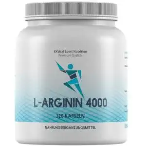L-Arginin Exvital 4000 hochdosiert, 320 Kapseln, semi-essentiell