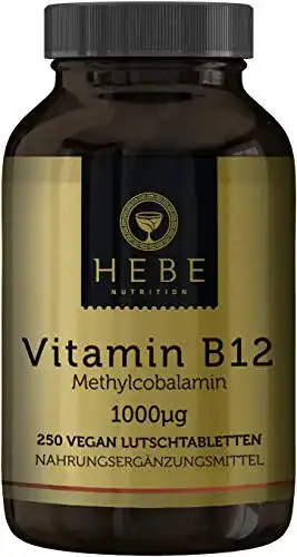 Vitamin-B12-Lutschtabletten Hebe Nutrition, hochdosiert