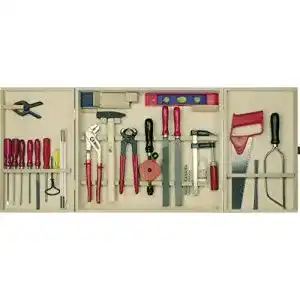 Laubsäge-Set Pebaro Profi-Werkzeugschrank mit 30 Teilen