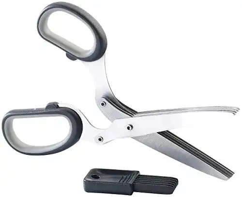 Kräuterschere Rosenstein & Söhne Schere: mit Reinigungskamm