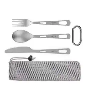 Camping-Besteck-Set OUTXE Titanium Camping-Utensilenset 3-teiliges