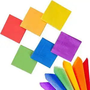 Papierservietten Whaline 120 Stück Regenbogen-Papier