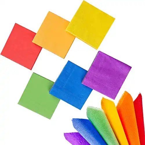 Die beste Papierservietten Whaline 120 Stück Regenbogen-Papier 2026 Test Bestseller Papierservietten Whaline 120 Stück Regenbogen-Papier