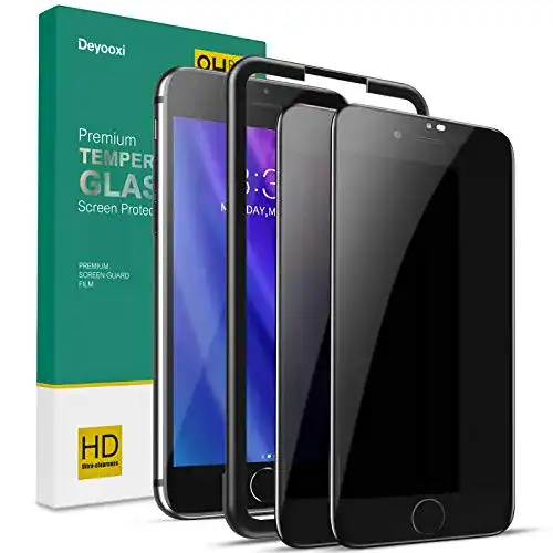 iPhone-SE-Panzerglas Deyooxi 2 Stück Sichtschutz für iPhone