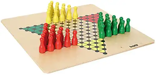 Halma-Spiel Bartl 107351 Brettspiel Halma groß aus Holz XXL