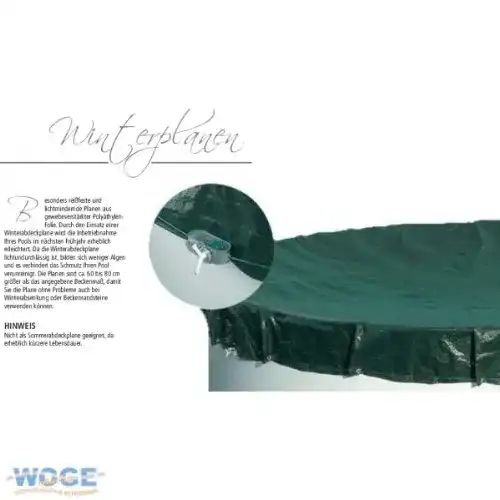 Poolabdeckung Trendpool Abdeckplane Pool rund 400-420 cm