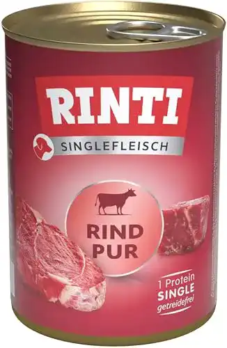 Rinti-Hundefutter Rinti Singlefleisch Rind 12 x 400 g