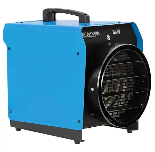 Bauheizer ALLEGRA Heizlüfter 9kw Bau Heizgerät 400v 16A