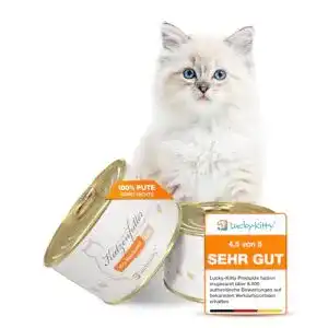 Lucky-Kitty-Katzenfutter Lucky-Kitty Pute 4 x 200 Gramm