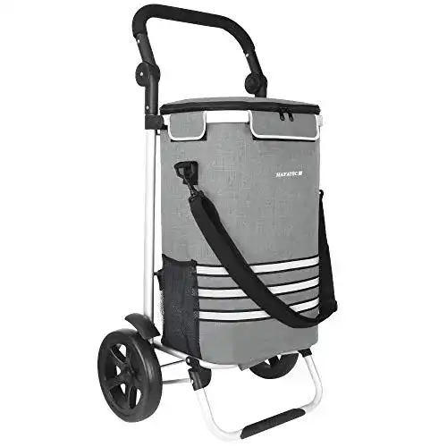 Einkaufstrolley HAYATEC 35L, Einkaufsroller mit Kühlfach