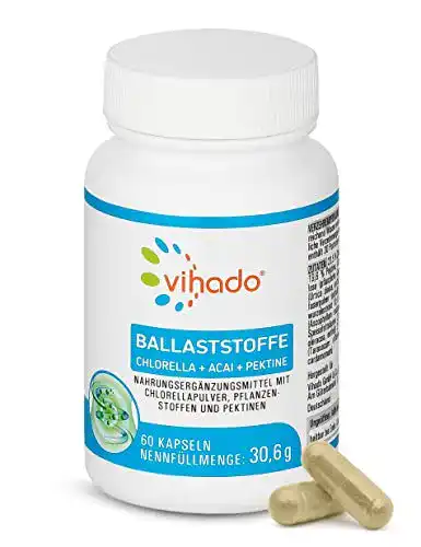 Apfelpektin-Kapseln Vihado Ballaststoffe, mit Bambusfasern, 60 St.