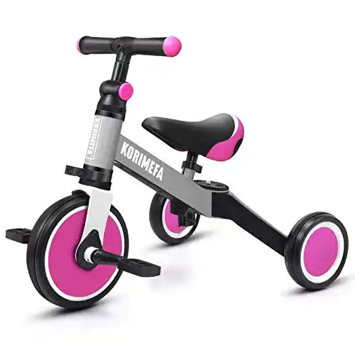 Laufdreirad KORIMEFA 3 in 1 Kinder Dreirad Laufräder Laufrad Kinderdreirad