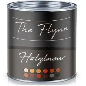Holzlasur grau The Flynn, hochwertig, wetterfest, 1 L, Silbergrau