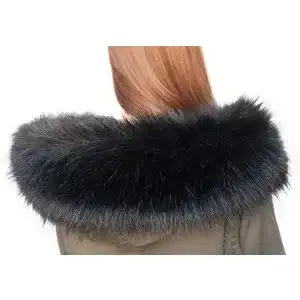 Pelzkragen Chic Vibe Pelzschal Stolen Kunstpelz Fellimitat Fuchs