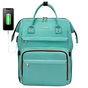 Laptop-Rucksack 17 Zoll LOVEVOOK mit USB Ladeanschluss, Grün